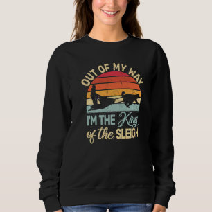 Sweatshirt course de chiens de traîneau rétro attelage vintag