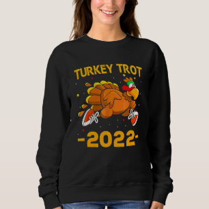 Sweatshirt Course de dindon de Noël 2022 Huffin The Stuffin j