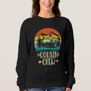 Sweatshirt Cousin Crew Camping extérieur Sunset Summer Camp V