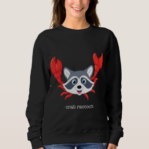 Sweatshirt Crabe Raccoon, Crabe Rangoon Drôle Jeu De Plaisant