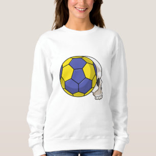 Sweatshirt Crâne avec Handball Sports