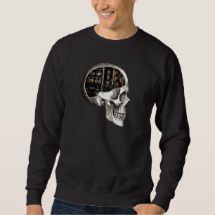 Sweatshirt Crâne de synthèse modulaire analogique pour synthé