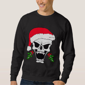 Sweatshirt Crâne père Noël