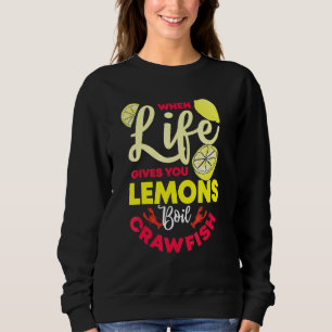 Sweatshirt Crawfish Écris Citron ébullition Fooh Fruits de me