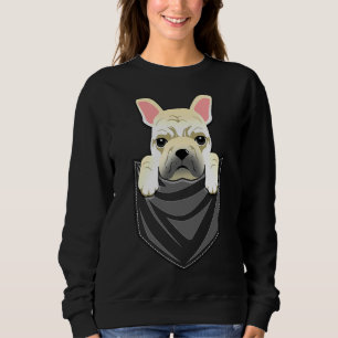 Sweatshirt Cream Funky French Bulldog Dans Votre Poche