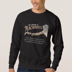 Sweatshirt Création De Machinistes - Machine À Fraiser CNC O