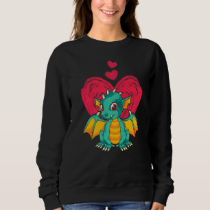 Sweatshirt Créature Fantastique Animal Coeur Mignon Mythique