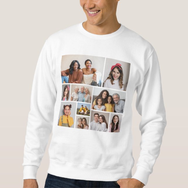 Sweatshirt Créez votre propre collection de photos 10 (Devant)