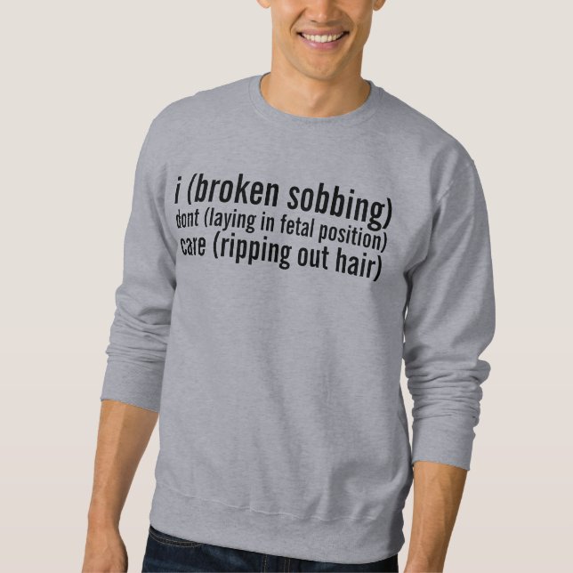 Sweatshirt cri (Devant)