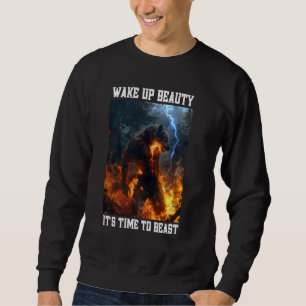 Sweatshirt Cringe Wolf Réveillez La Beauté Cringy Alpha Wolf