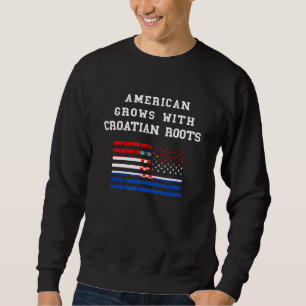 Sweatshirt Croatie Drapeau USA Amérique Crows Hrvatska Croate