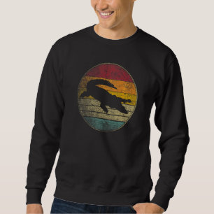 Sweatshirt Crocodile Alligator Gator Soleil Rétro Vintage 70s
