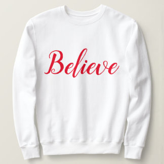 Sweatshirt Croire - Blanc - Script