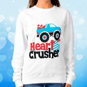 Sweatshirt Croisière Coeur de Camion Monster bleu Valentine