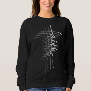 Sweatshirt Croix de foi Jésus Christ Prière Christian Crucifi