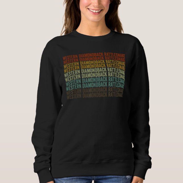Sweatshirt Crotalus atrox Rétro (Devant)