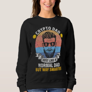Sweatshirt Crypto Papa Bitcoin BTC Définition Tout Comme Norm