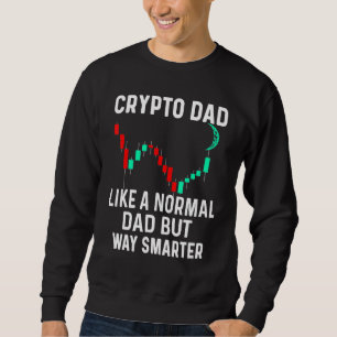 Sweatshirt Crypto Papa Comme Papa Normal Mais Beaucoup Père P