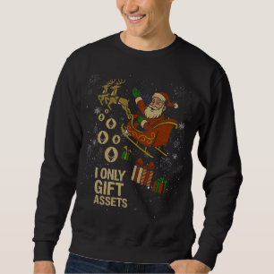 Sweatshirt Crypto Sleigh Ride™ Saint-Nicolas de Noël pour les
