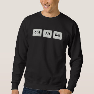 Sweatshirt CTRL ALT DEL Salut à trois doigts Conception