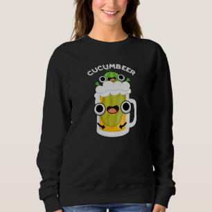 Sweatshirt Cucum-beer Funny Beer Pun Dark BG