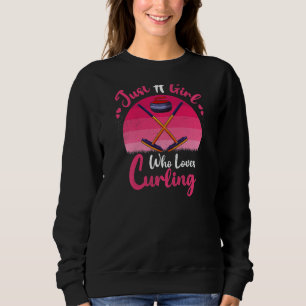 Sweatshirt Curling vintage Juste Une Fille Qui Aime Curl