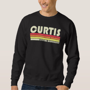 Sweatshirt Curtis Surnom Retro Vintage 80s 90s Anniversaire R