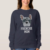 Cute bleu Merle Frenchie Chien Maman
