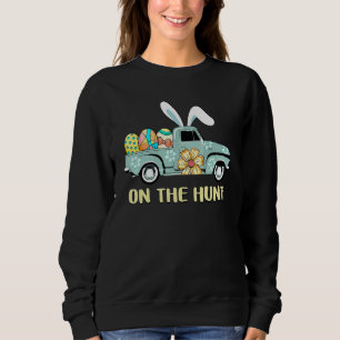 Sweatshirt Cute Bunny Oreilles Chasse D'Oeufs Camion Garçons