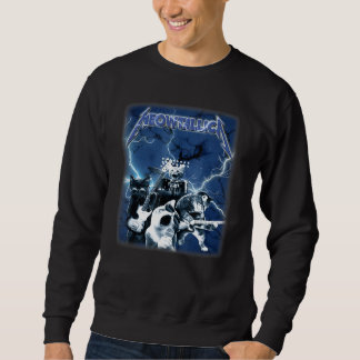Sweatshirt Cute Cats Arts Meowtallica Vaporware Animaux