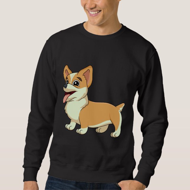 Sweatshirt Cute Corgi      (Devant)
