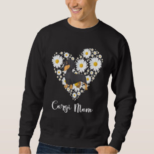 Sweatshirt Cute Dachshund Daisy Flower Heart Mothers Day