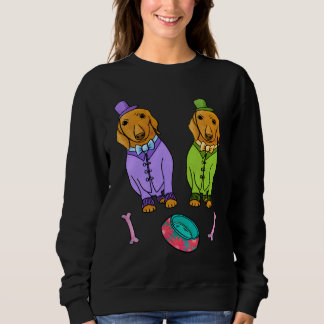 Sweatshirt Cute Dachshund Love