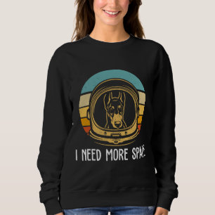 Sweatshirt Cute Doberman Astronaut Doberman Funny Doberman