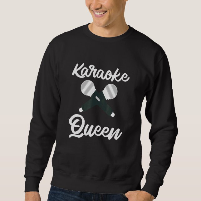Sweatshirt Cute Karaoke Queen Machine Chanter Legend P (Devant)