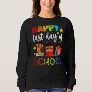 Sweatshirt Cute Owl Joyeux Joyeux Jour De L'Enseignant Étudia