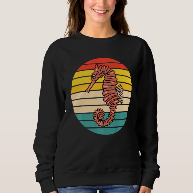 Sweatshirt Cute Poisson Seahorse (Devant)