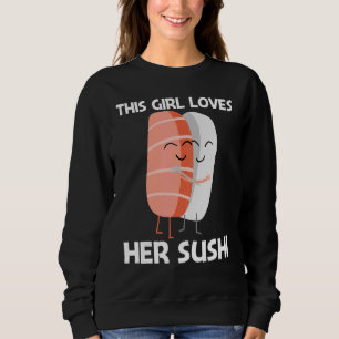 Sweatshirt Cute Sushi Pour Filles Maman Cuisine Japonaise Nou