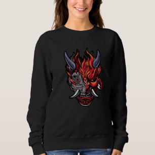 Sweatshirt Cyberpunk Oni Demon Japonais diable 1