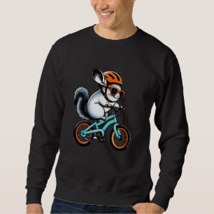 Sweatshirt Cyclisme Équitation Vélo Chinchilla