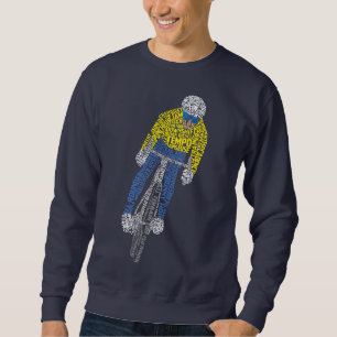 Sweatshirt Cycliste Word Art Vélo vélo