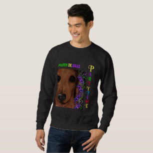 Sweatshirt D teckel rouge