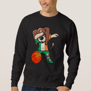 Sweatshirt Dabbing Beagle Chien Irlande Jersey Irish Basketba