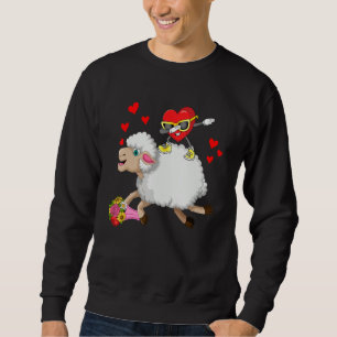 Sweatshirt Dabbing Coeur Lunettes de soleil équitation Mouton
