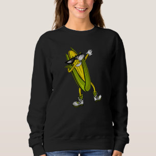 Sweatshirt Dabbing Corn Cob Dancing Corn Agricole Funny Co