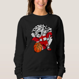 Sweatshirt Dabbing Dalmatie Angleterre Fans de basket-ball Je