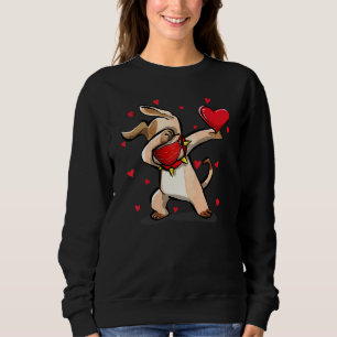 Sweatshirt Dabbing Dog Wears Visage Masque Dab Dance Funny Va