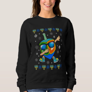 Sweatshirt Dabbing Dreidel Ugly Hanoukka Sweater Xmas Chanuka