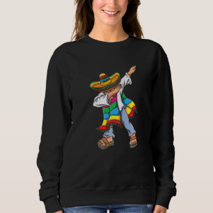 Sweatshirt Dabbing Mexican Poncho Cinco De Mayo