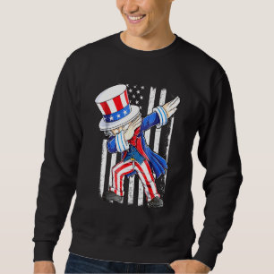 Sweatshirt Dabbing Oncle Sam 4 juillet Enfants Garçons Fille